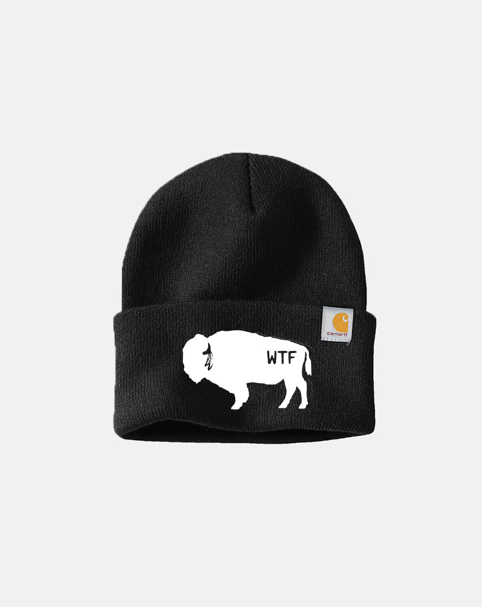Bison Carhartt Beanie (Black)