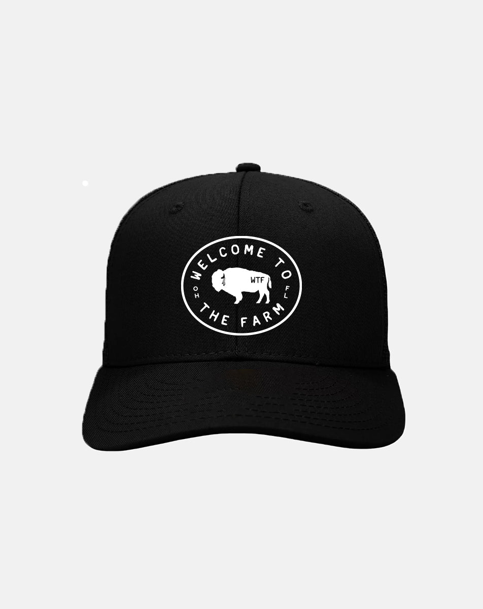 Embroidered Mesh Cap (Black)