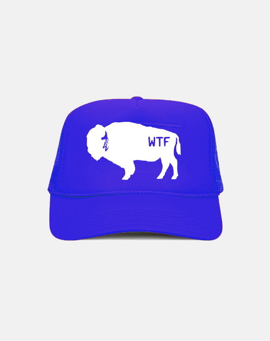 Bison Trucker Hat (Blue)