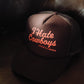 I Hate Cowboys Logo Trucker Hat - Brown