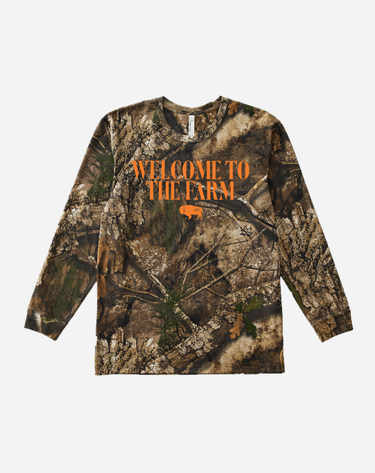 Camo Long Sleeve Graphic Tee