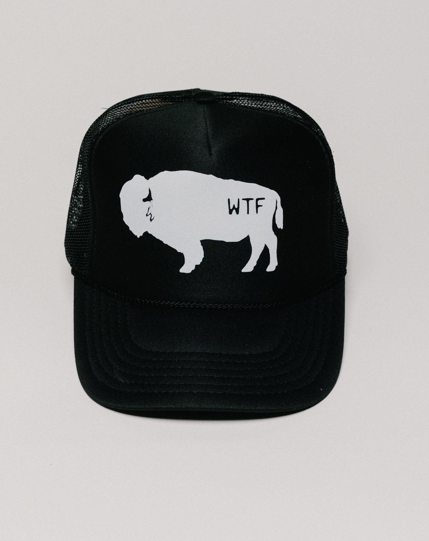 Bison Trucker Hat (Black)