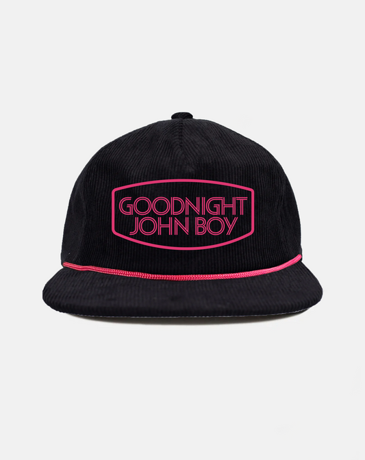 Goodnight John Boy Black Cord Cap